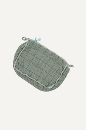 Quilted Toiletbag old green